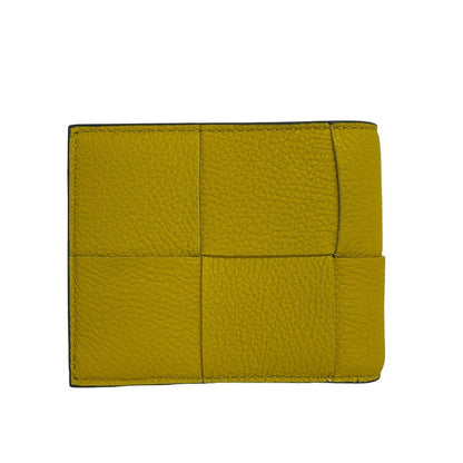 Bottega Veneta Bifold Wallet Cassette with Coin Purse Dark Yellow Leather — view 2