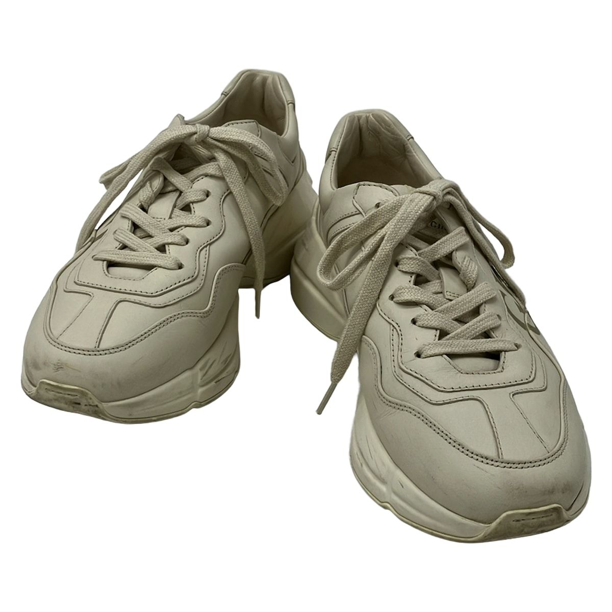Gucci Sneakers 38 Ryton Logo Leather Ivory Sherry — view 2