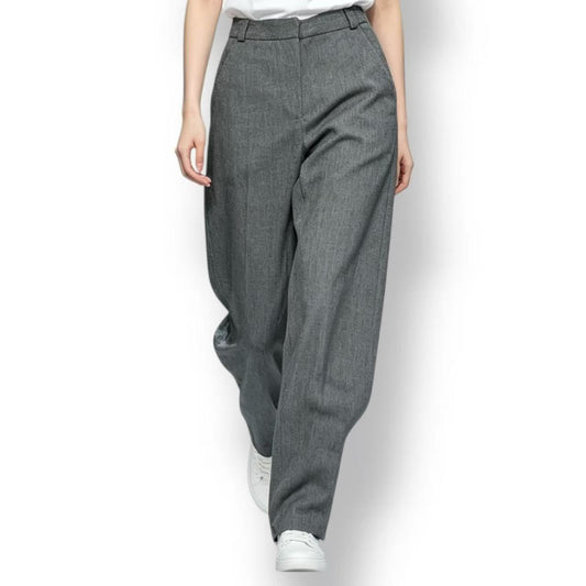 Versace Gianni Pants Wool Deformation Gray 42