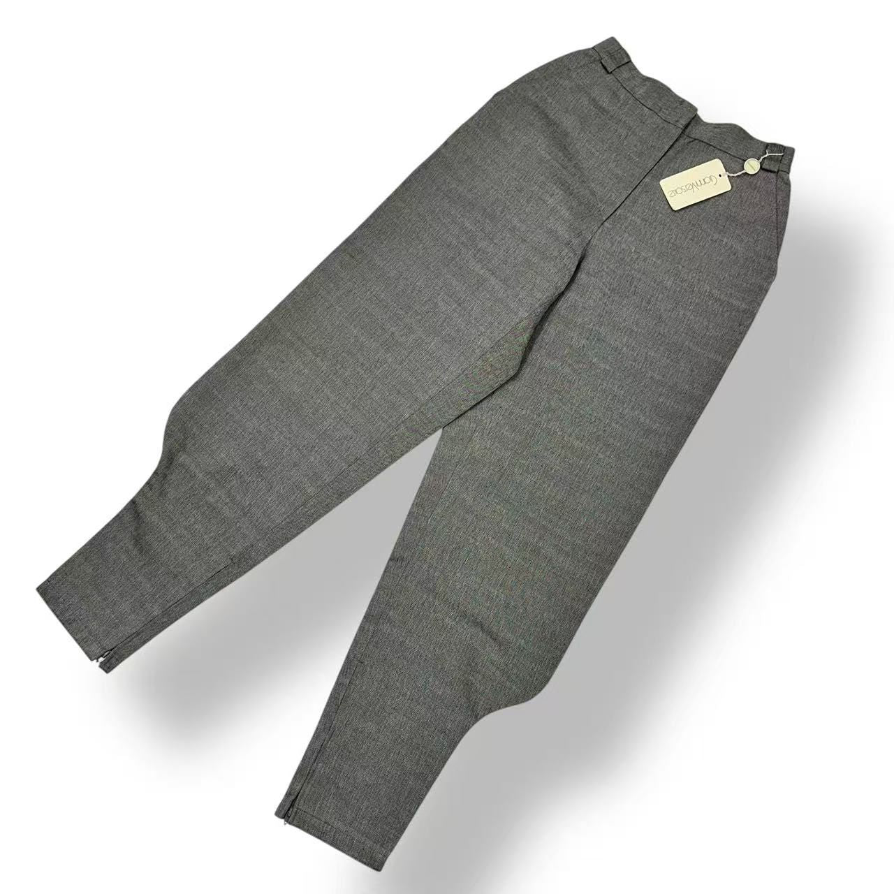 Versace Gianni Pants Wool Deformation Gray 42 — view 2