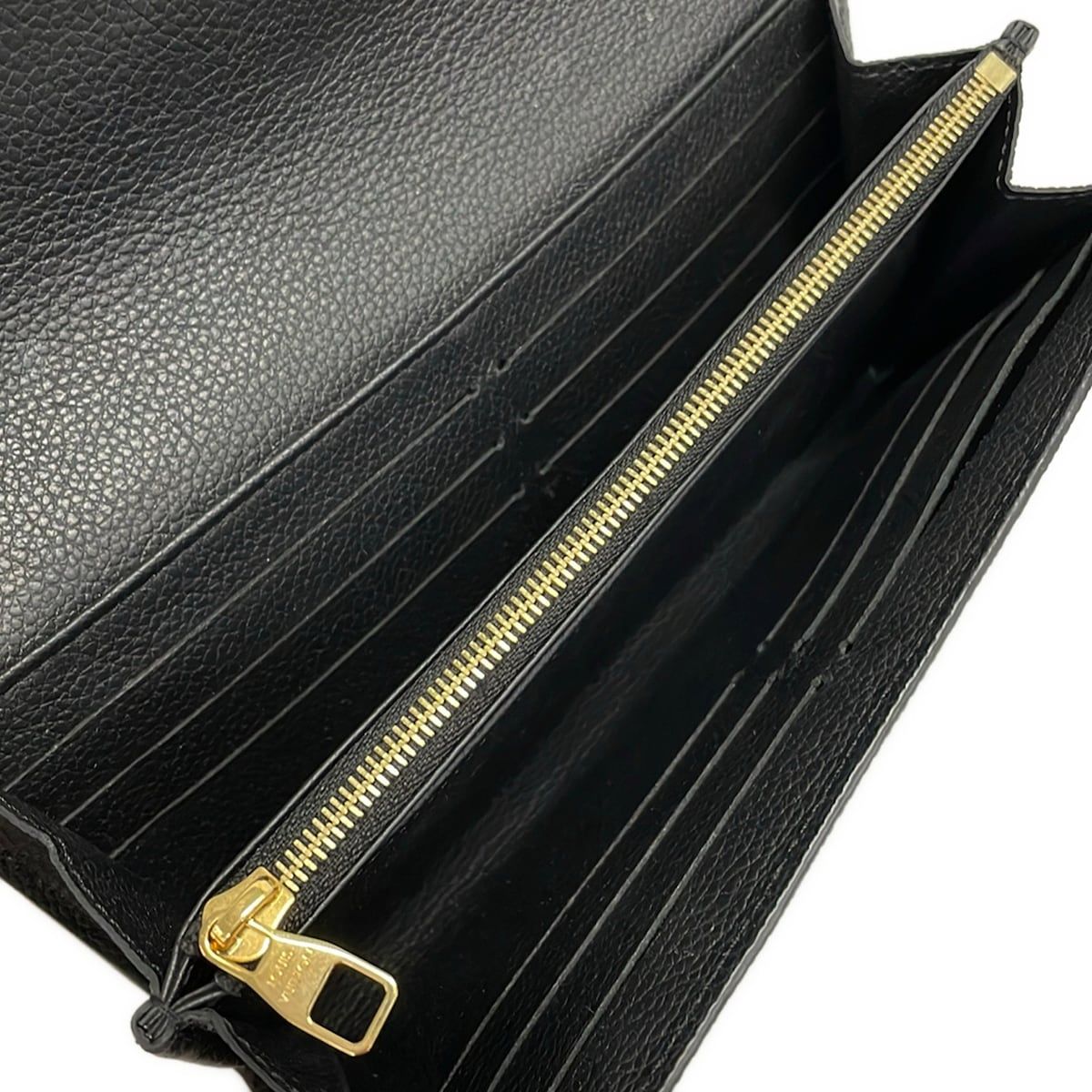 Louis Vuitton Wallet Monogram Empreinte Portefeuille Sarah Noir Leather — view 4