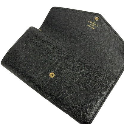 Louis Vuitton Wallet Monogram Empreinte Portefeuille Sarah Noir Leather — view 3