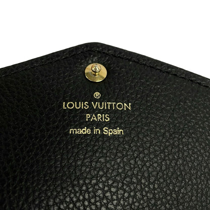 Louis Vuitton Wallet Monogram Empreinte Portefeuille Sarah Noir Leather — view 6