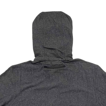 Prada Jamba Logo Tag Hoodie M Polyester Nylon Gray Black — view 5