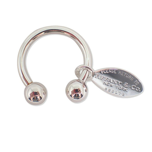 Tiffany & Co 925 Return to Oval Tag Key Ring Key Holder