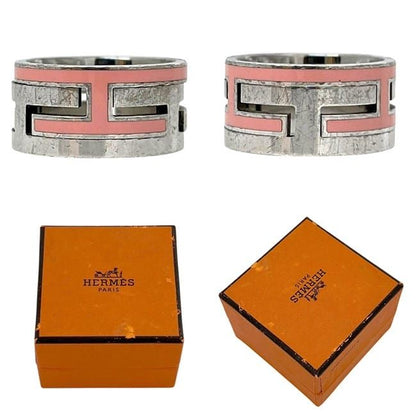 Hermes Mubouche Ring Silver Pink 925 Sterling — view 2