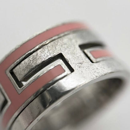 Hermes Mubouche Ring Silver Pink 925 Sterling — view 8