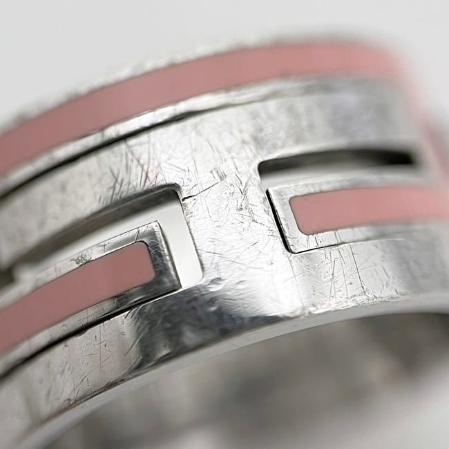 Hermes Mubouche Ring Silver Pink 925 Sterling — view 7