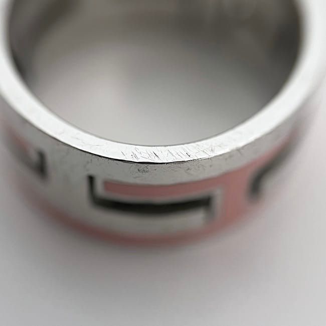 Hermes Mubouche Ring Silver Pink 925 Sterling — view 6