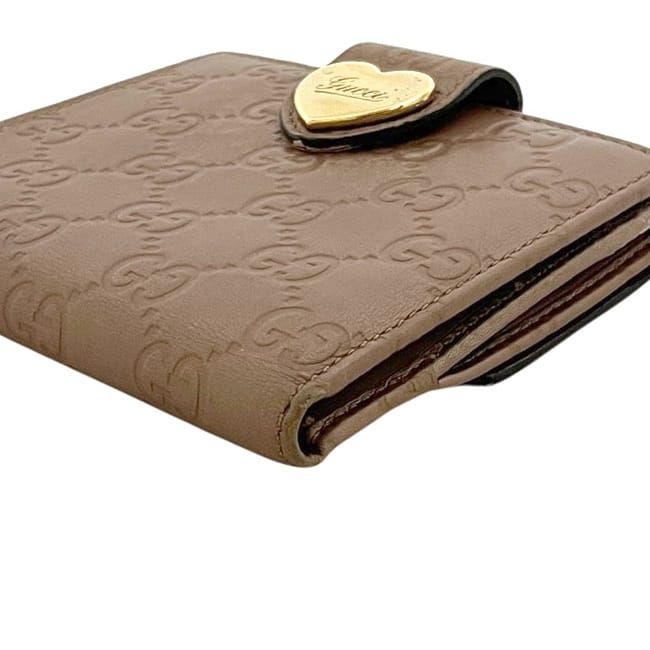 Gucci Bifold Wallet Beige Guccissima Line GG Leather — view 9