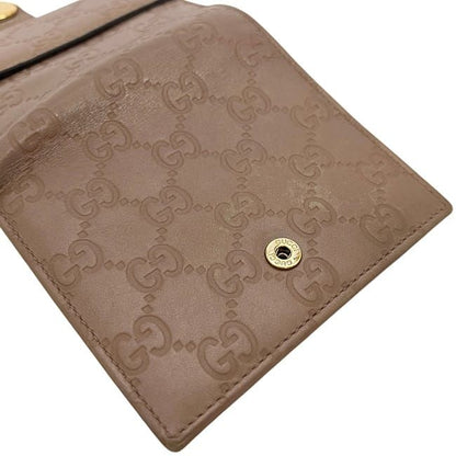 Gucci Bifold Wallet Beige Guccissima Line GG Leather — view 6