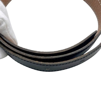 Hermes Belt Only Black Brown Gold Waist 76 cm Leather Box Calf Taurillon — view 7