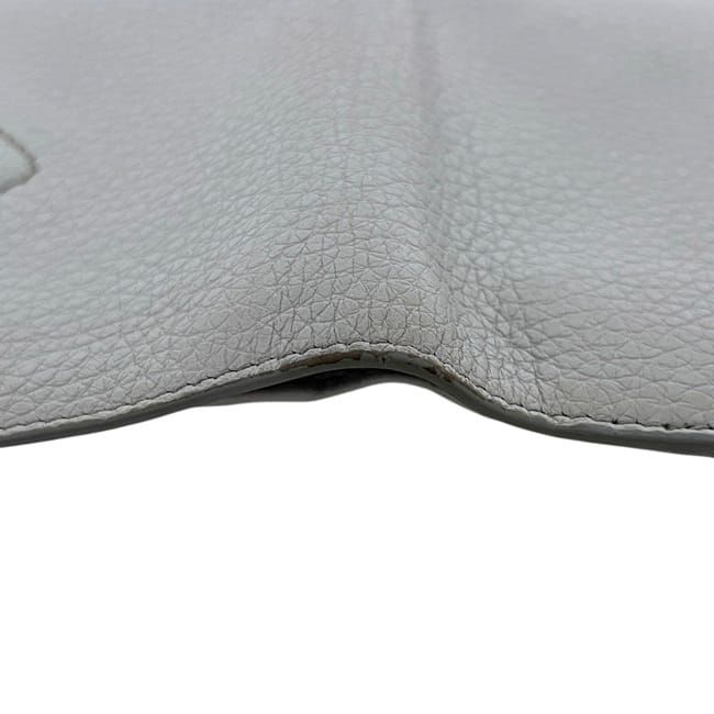 Prada Bifold Wallet Gray Vitello Daino Leather — view 7