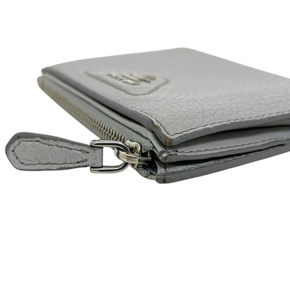 Prada Bifold Wallet Gray Vitello Daino Leather — view 6