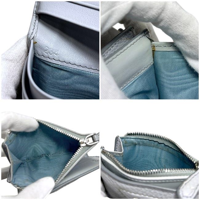 Prada Bifold Wallet Gray Vitello Daino Leather — view 4