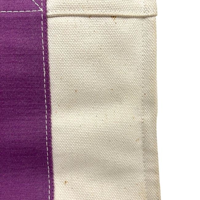 Hermes Tote Bora PM White Purple Canvas — view 9