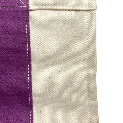 Hermes Tote Bora PM White Purple Canvas — view 9