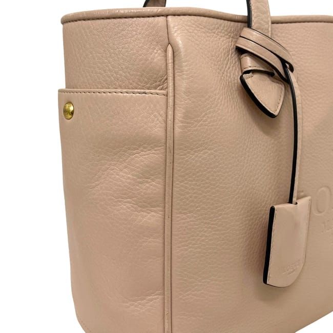 Loewe Tote Pink Beige Leather — view 6