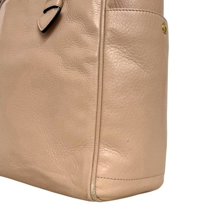 Loewe Tote Pink Beige Leather — view 5