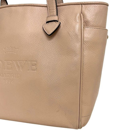 Loewe Tote Pink Beige Leather — view 7