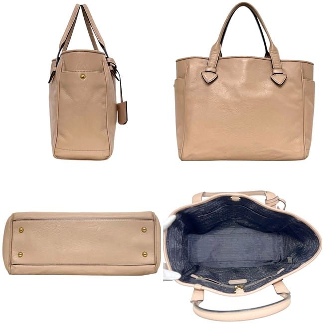 Loewe Tote Pink Beige Leather — view 2