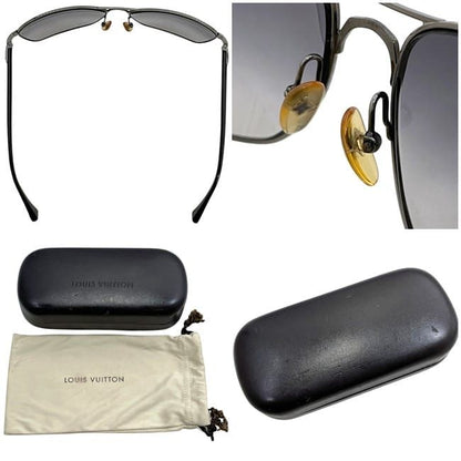 Louis Vuitton Sunglasses Silver Black Gradient Metal Acetate Eyewear — view 3