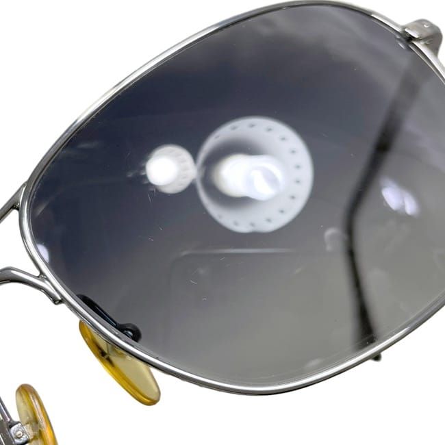 Louis Vuitton Sunglasses Silver Black Gradient Metal Acetate Eyewear — view 9