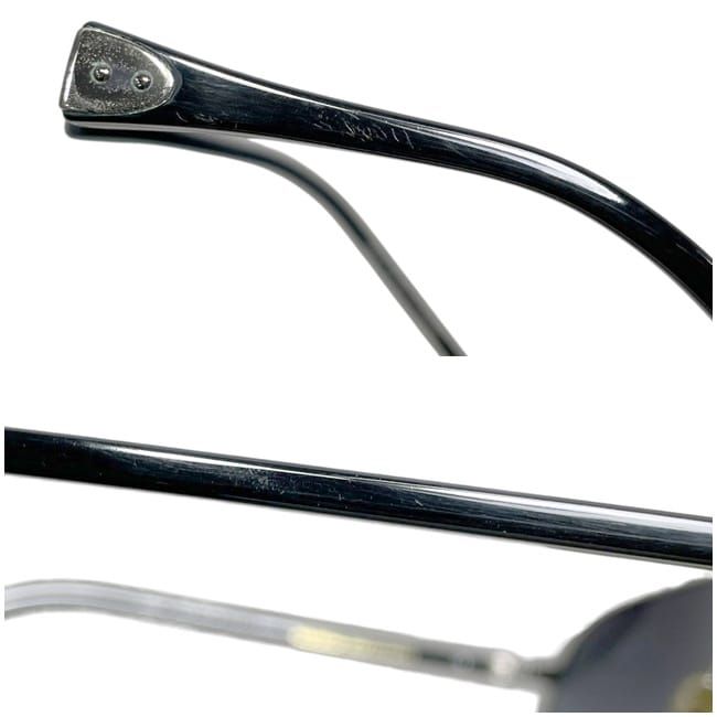 Louis Vuitton Sunglasses Silver Black Gradient Metal Acetate Eyewear — view 5