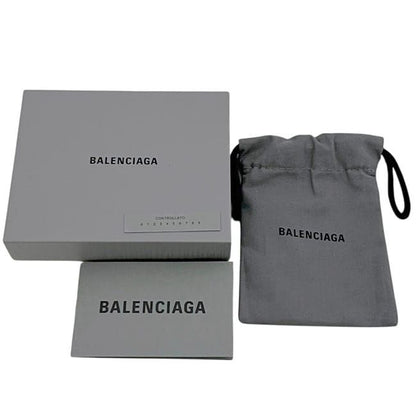 Balenciaga Card Case Magnet Holder Black Quilted Leather — view 7