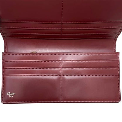 Cartier Bifold Wallet Bordeaux Must Leather — view 6