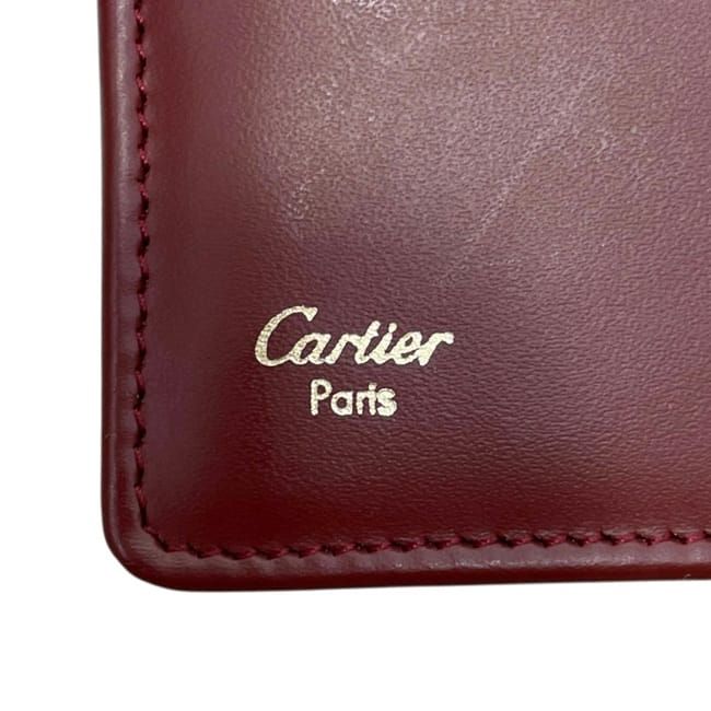 Cartier Bifold Wallet Bordeaux Must Leather — view 5
