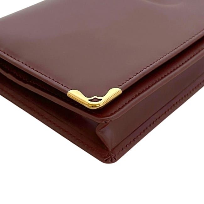 Cartier Bifold Wallet Bordeaux Must Leather — view 8