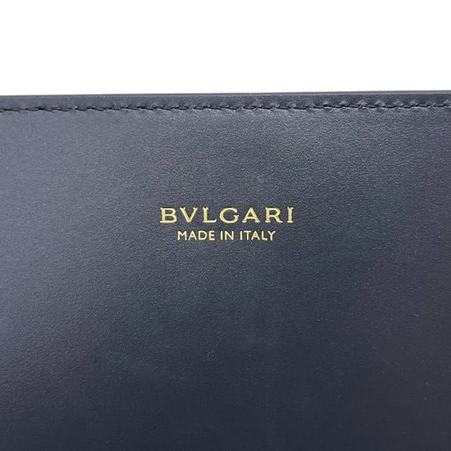 Bvlgari Bifold Wallet Silver Lame Leather MD — view 6
