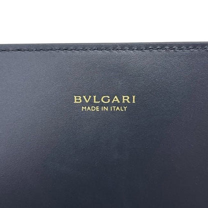 Bvlgari Bifold Wallet Silver Lame Leather MD — view 6