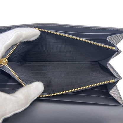 Bvlgari Bifold Wallet Silver Lame Leather MD — view 5