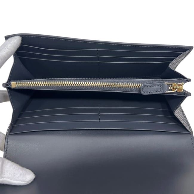Bvlgari Bifold Wallet Silver Lame Leather MD — view 4