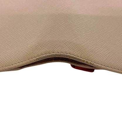 Prada Bifold Wallet Beige Saffiano Leather — view 8