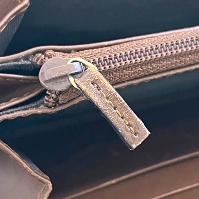 Gucci Zip Around Wallet Beige Brown GG Leather — view 6