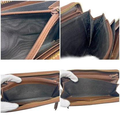 Gucci Zip Around Wallet Beige Brown GG Leather — view 4