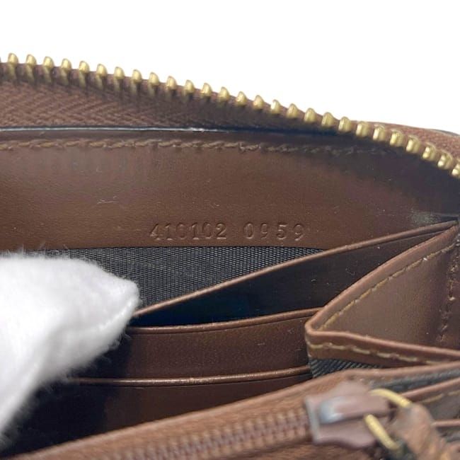 Gucci Zip Around Wallet Beige Brown GG Leather — view 5