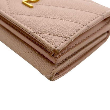 Saint Laurent Trifold Wallet Origami Tiny Pink Monogram Tgn Leather Paris — view 9
