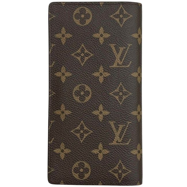 Louis Vuitton Bifold Wallet Portefeuille Brazza Brown Monogram Canvas IC — view 3