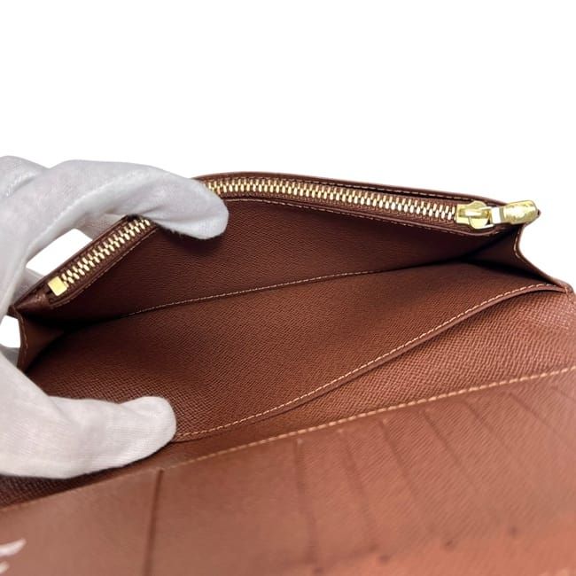 Louis Vuitton Bifold Wallet Portefeuille Brazza Brown Monogram Canvas IC — view 9