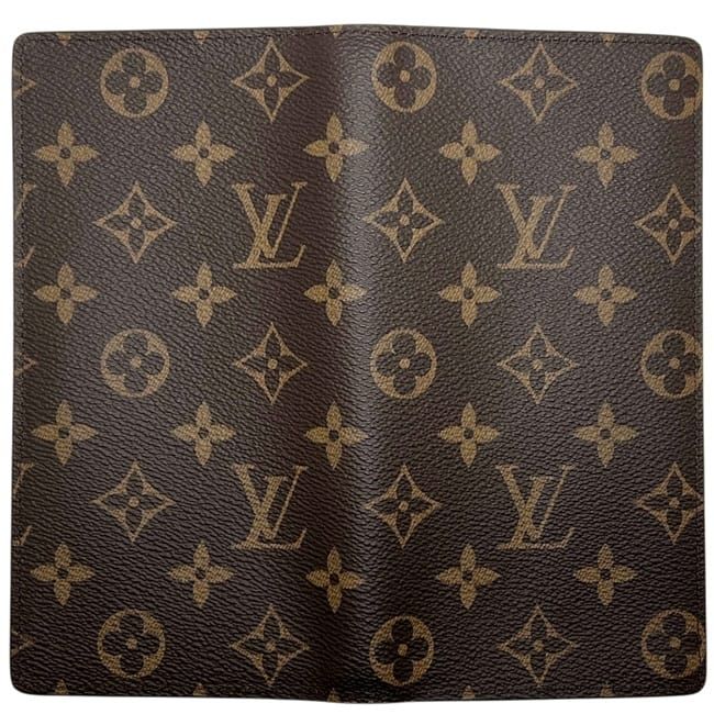 Louis Vuitton Bifold Wallet Portefeuille Brazza Brown Monogram Canvas IC — view 4