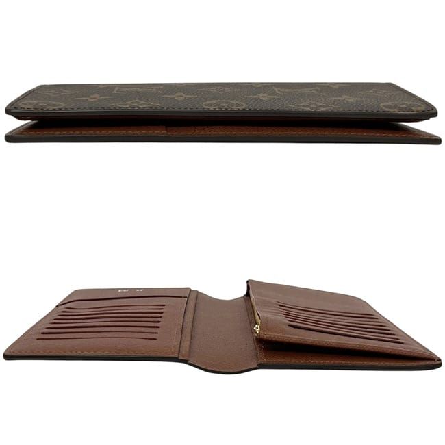 Louis Vuitton Bifold Wallet Portefeuille Brazza Brown Monogram Canvas IC — view 2