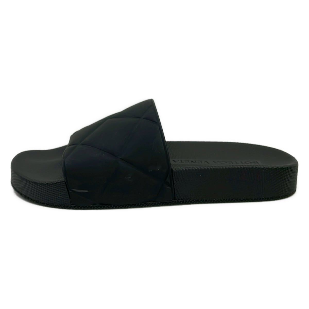 Bottega Veneta Sandals 35 Black Intrecciato Flat Slide