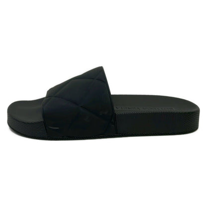 Bottega Veneta Sandals 35 Black Intrecciato Flat Slide