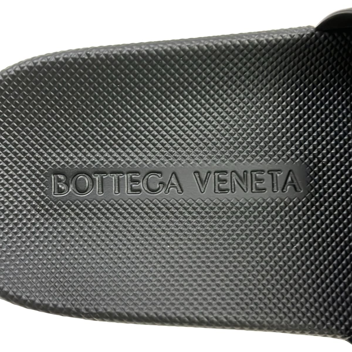 Bottega Veneta Sandals 35 Black Intrecciato Flat Slide — view 5