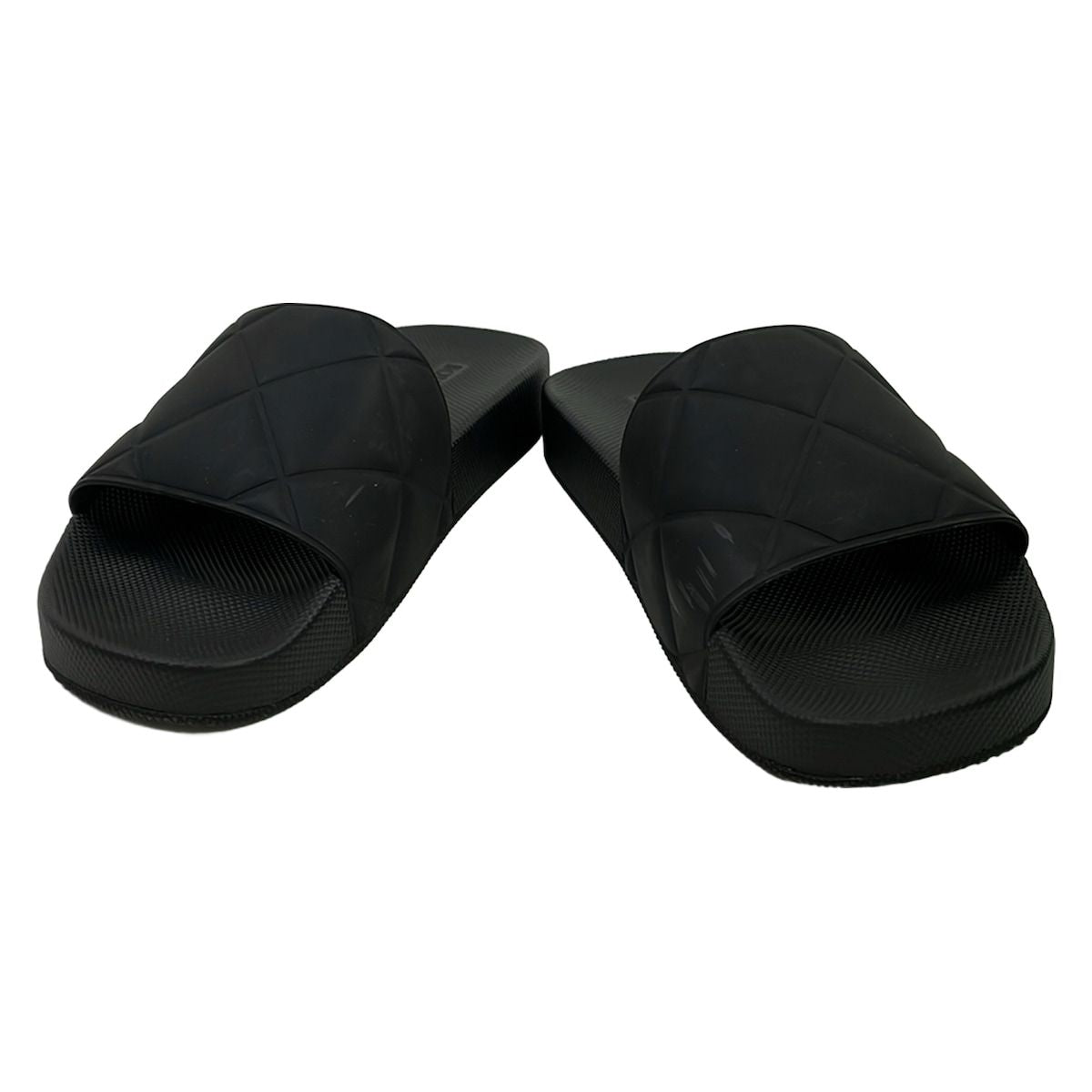 Bottega Veneta Sandals 35 Black Intrecciato Flat Slide — view 2
