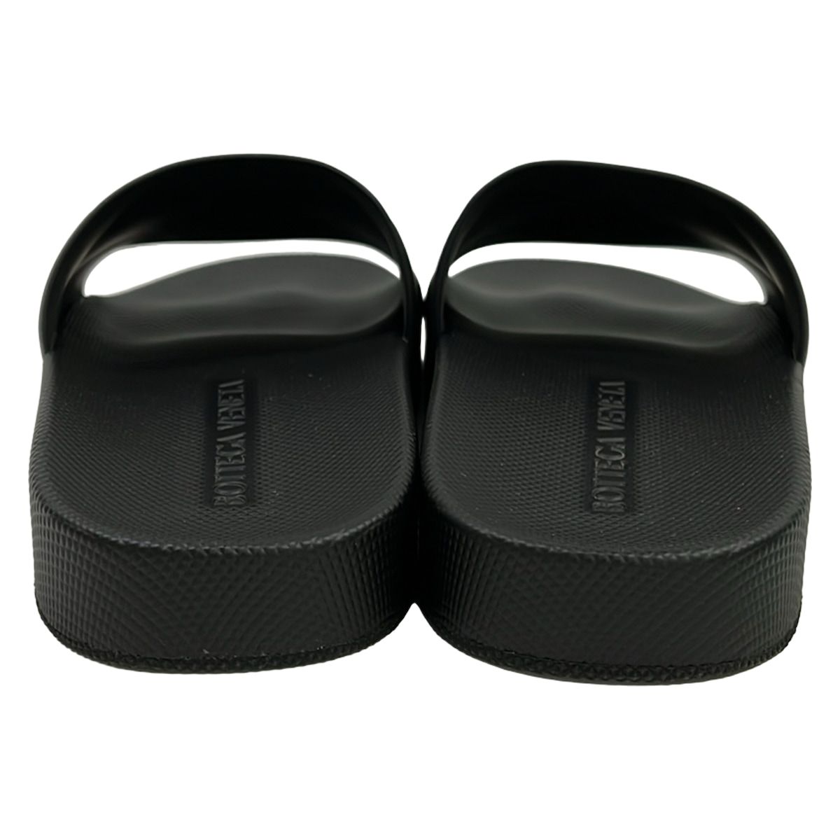 Bottega Veneta Sandals 35 Black Intrecciato Flat Slide — view 3